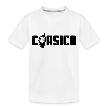 Korsika-Logo - Kinder Premium Bio T-Shirt - Weiß - Vorne