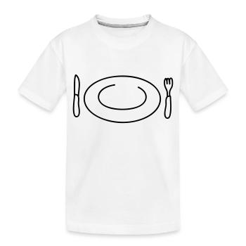 Hungry - Kids' Premium Organic T-Shirt - white - Front