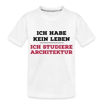 Architektur - Kinder Premium Bio T-Shirt - Weiß - Vorne