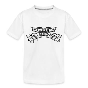 Under Construction - Kids' Premium Organic T-Shirt - white - Front