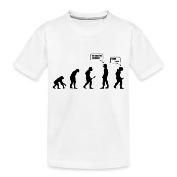 Swag Yolo Evolution - Kinder Premium Bio T-Shirt - Weiß - Vorne