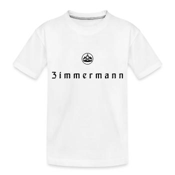 Zimmermann - Kinder Premium Bio T-Shirt - Weiß - Vorne