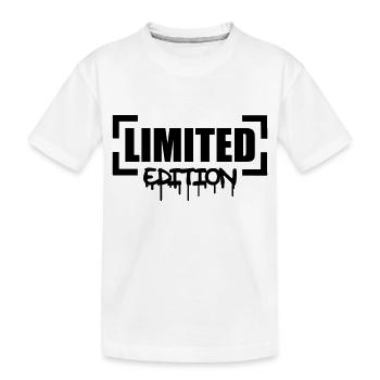 Limited Edition - Kinder Premium Bio T-Shirt - Weiß - Vorne