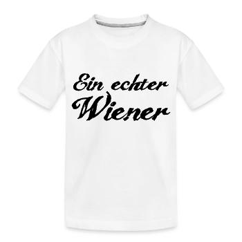 Ein echter Wiener - Kinder Premium Bio T-Shirt - Weiß - Vorne