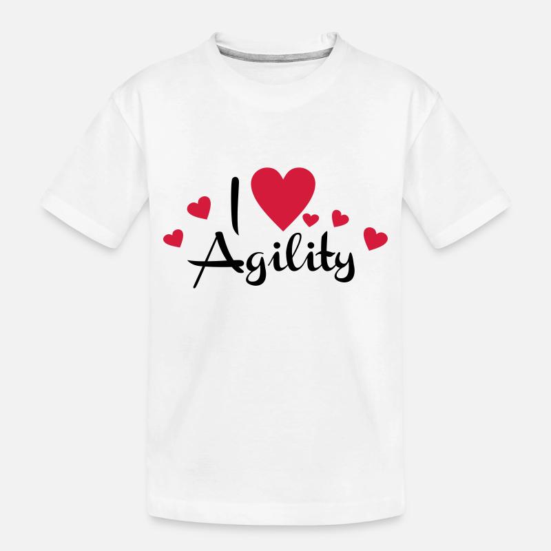 Agility - Kinder Premium Bio T-Shirt - Weiß