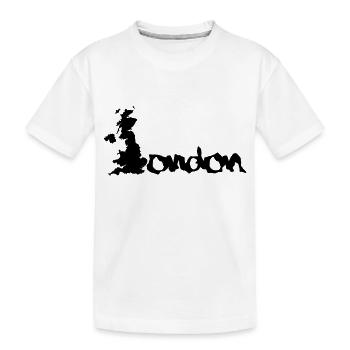 United Kingdom London England - Kinder Premium Bio T-Shirt - Weiß - Vorne