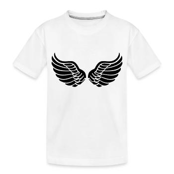 wings_f1 - Kinder Premium Bio T-Shirt - Weiß - Vorne