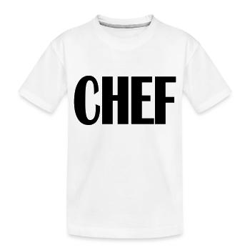 Chef - Kinder Premium Bio T-Shirt - Weiß - Vorne