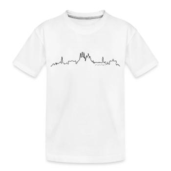 Skyline Erfurt - Kinder Premium Bio T-Shirt - Weiß - Vorne