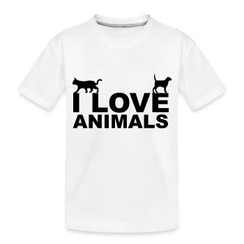 Animals - Kids' Premium Organic T-Shirt - white - Front