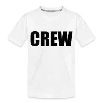 crew - Kinder Premium Bio T-Shirt - Weiß - Vorne