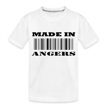 Made in ANGERS - Kids' Premium Organic T-Shirt - white - Front