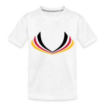 Drapeau de bande Allemagne - T-shirt bio Premium Enfant - blanc - Devant