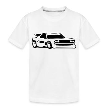 Voiture de course tuning voiture - T-shirt bio Premium Enfant - blanc - Devant