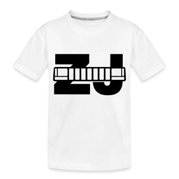 Jeep ZJ grill - Kinder Premium Bio T-Shirt - Weiß - Vorne