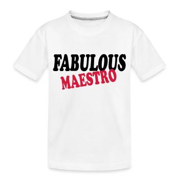 Fabulous maestro 111 - Kinder Premium Bio T-Shirt - Weiß - Vorne