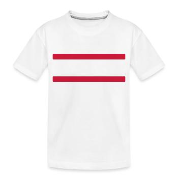 Ornement de frontière - T-shirt bio Premium Enfant - blanc - Devant