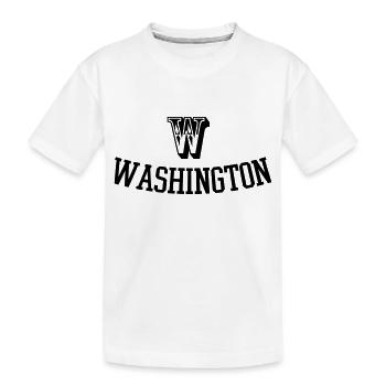washington - Kinder Premium Bio T-Shirt - Weiß - Vorne