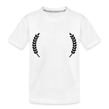 stars symbol - Kinder Premium Bio T-Shirt - Weiß - Vorne