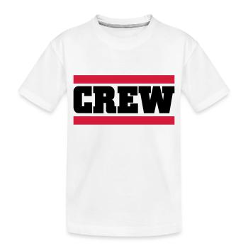 crew - T-shirt bio Premium Enfant - blanc - Devant