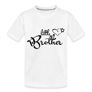 Little Brother - Kids' Premium Organic T-Shirt - white - Front