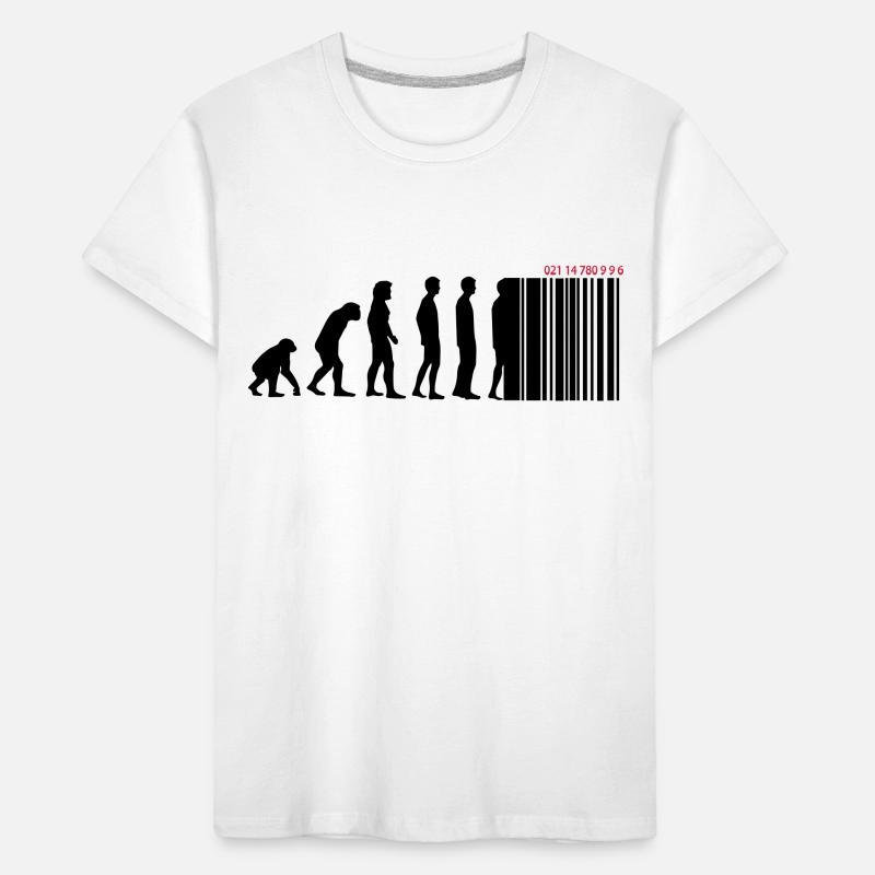 DARWIN - EVOLUTION SOCIETE - CODE BARRE T-shirt bio Premium Enfant