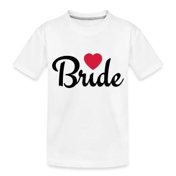 bride with heart 2c - T-shirt bio Premium Enfant - blanc - Devant