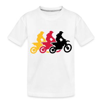 motocross - T-shirt bio Premium Enfant - blanc - Devant