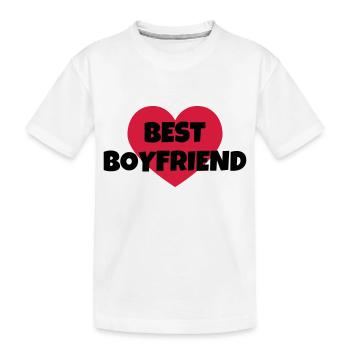 Love Girlfriend Boyfriend Liebe Amour Wedding - Kids' Premium Organic T-Shirt - white - Front
