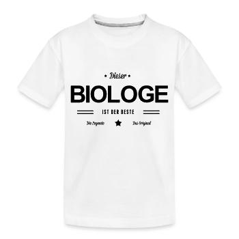 Bester Biologe - Kinder Premium Bio T-Shirt - Weiß - Vorne
