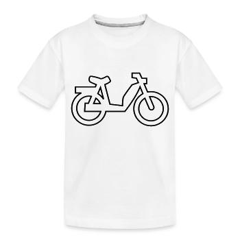mofa - Kinder Premium Bio T-Shirt - Weiß - Vorne