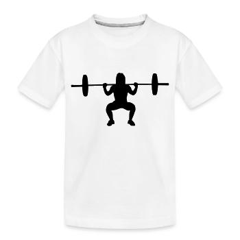 gym girl - Kinder Premium Bio T-Shirt - Weiß - Vorne