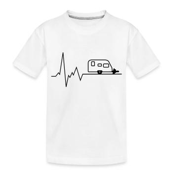 Caravane Heartbeat - T-shirt bio Premium Enfant - blanc - Devant