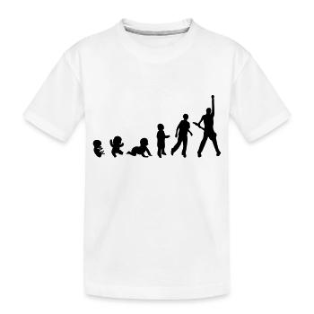 evolution man passion metier rocker - Kinder Premium Bio T-Shirt - Weiß - Vorne