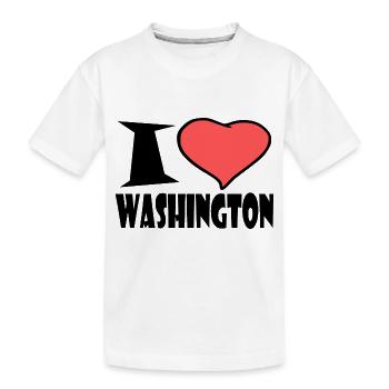 J'adore Washington - T-shirt bio Premium Enfant - blanc - Devant