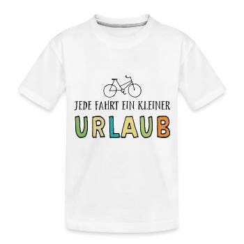 Radsport - Kinder Premium Bio T-Shirt - Weiß - Vorne