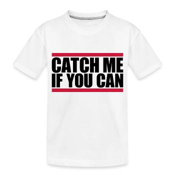 Red Bars Catch - Kids' Premium Organic T-Shirt - white - Front