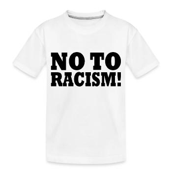 Non au racisme - T-shirt bio Premium Enfant - blanc - Devant