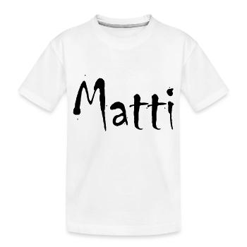 matti - Kinder Premium Bio T-Shirt - Weiß - Vorne