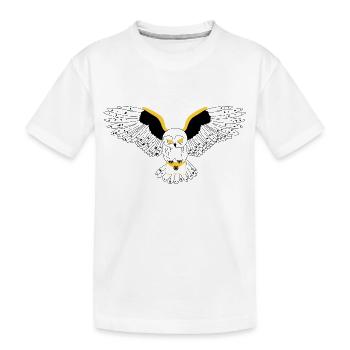 Chouette le hibou - T-shirt bio Premium Enfant - blanc - Devant