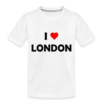 I love London - Great Britain - UK United Kingdom - Kinder Premium Bio T-Shirt - Weiß - Vorne