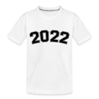 2022 - Kinder Premium Bio T-Shirt - Weiß - Vorne
