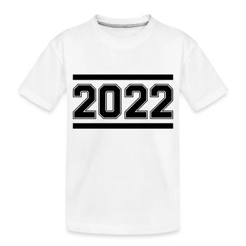 2022 - Kinder Premium Bio T-Shirt - Weiß - Vorne