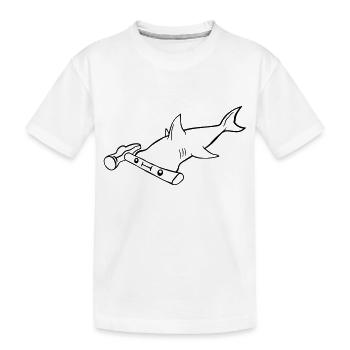 Hammer als Kopf - Kinder Premium Bio T-Shirt - Weiß - Vorne