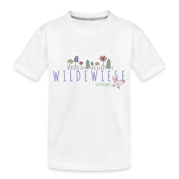 Wildewiese im Sauerland - Kinder Premium Bio T-Shirt - Weiß - Vorne