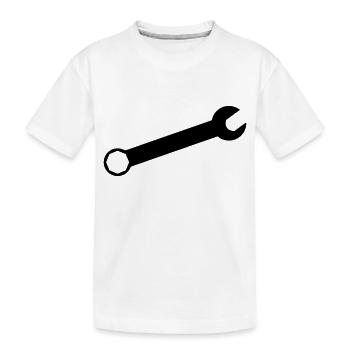 OUTIL CLES - T-shirt bio Premium Enfant - blanc - Devant