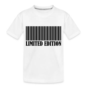 Code-barres Édition Limitée - T-shirt bio Premium Enfant - blanc - Devant