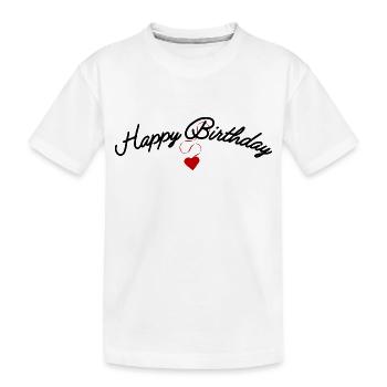 Bon anniversaire - T-shirt bio Premium Enfant - blanc - Devant