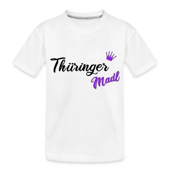 Thüringer Madel - Kinder Premium Bio T-Shirt - Weiß - Vorne