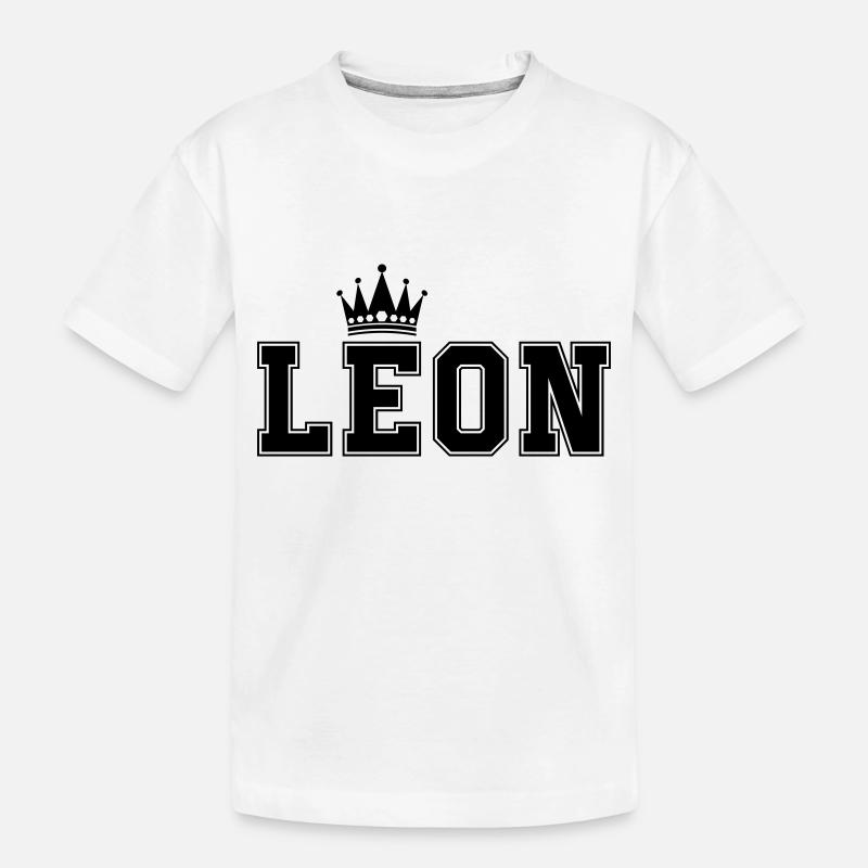 Leon - Kinder Premium Bio T-Shirt - Weiß